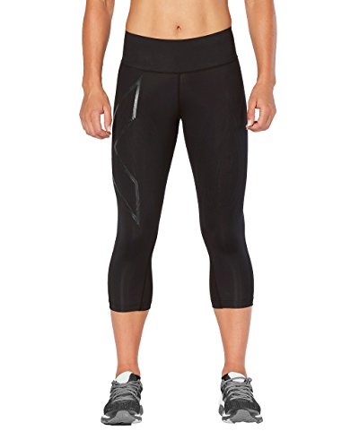 2XU MCS - Mallas de compresión para Mujer (3/4), Mujer, Color Black/Nero, tamaño Large