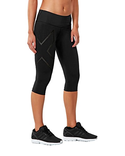 2XU MCS - Mallas de compresión para Mujer (3/4), Mujer, Color Black/Nero, tamaño Large