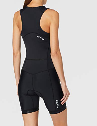 2XU UK Traje Triatlón Activo para Mujer WT5546d Tri Traje, Negro/Negro, L