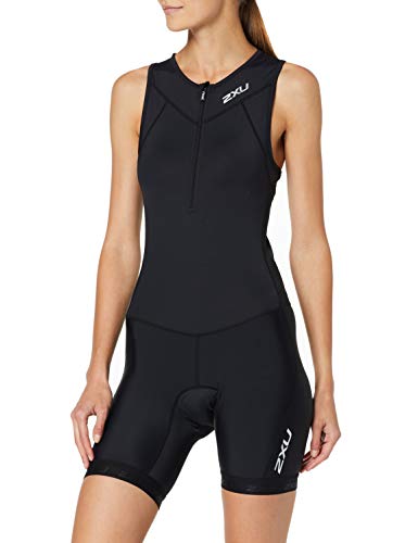 2XU UK Traje Triatlón Activo para Mujer WT5546d Tri Traje, Negro/Negro, S