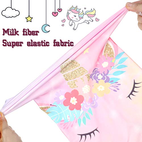 3 Piezas Calentadores Pañuelos Bragas de Cuello de Niños Pañuelo Bufandas de Lana de Invierno Cubierta Facial de Unicornio para Niña Calentador al Aire Libre Protección contra Viento