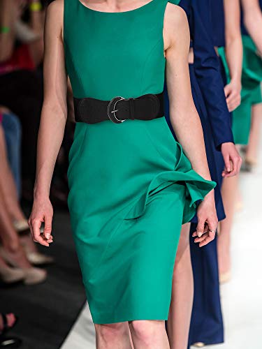 3 piezas de Ancho para Mujer Cinturón de Cintura Elástico Cinch Belt Cinturón Elástico de Cuero para Damas Vestido de Decoración