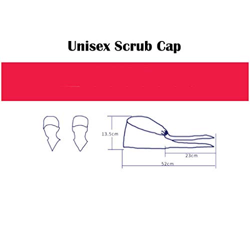 3 Piezas Gorro Quirúrgico Algodón, Gorra Médica Tipo Turbante Bouffant, Sombrero Enfermera, Sombrero de Esteticista