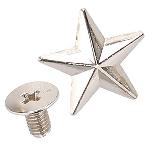 30 juegos de tachuelas de estrella de Metal formas de estrella de plata remaches de Metal Punk Rock artesanía ropa de cuero picos ropa decoración de estilo Punk