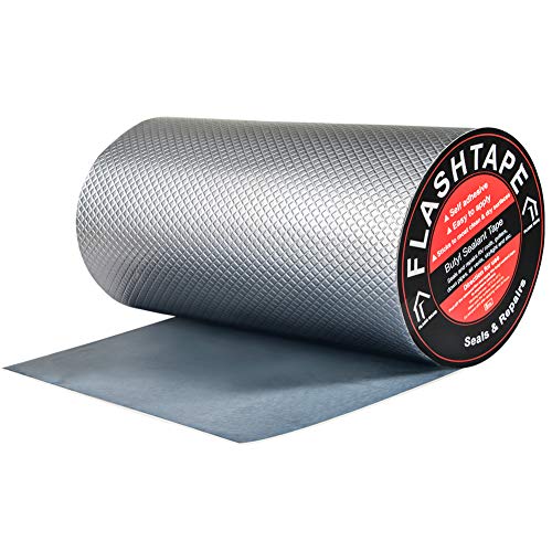 300 mm (ancho) x 5 m (largo) cinta adhesiva de butilo, cinta de sellado autoadhesiva gruesa para sellar y fijar en la piscina, tubo, techo, caravana, baño