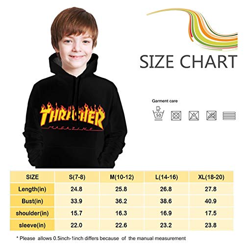 372 Th-Rasher - Sudadera con capucha para niños con impresión 3D