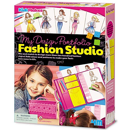 4M-404720 Kidzmaker Estudio de Moda, Multicolor (404720) , color/modelo surtido