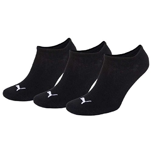 6 pair Puma Sneaker Invisible Socks Unisex Mens & Ladies In 3 Colours, Farben:200 - black;Größe Bekleidung:L