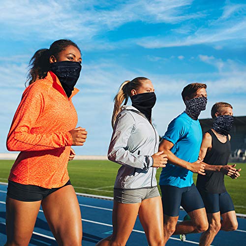 8 Piezas Bandana de Cara Braga de Cuello Bufanda de Tubo Diadema de Protección de UV Polvo Viento para Mujeres Hombres