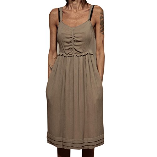 83232 vestito BURBERRY BRIT SETA abito donna dress women [40]