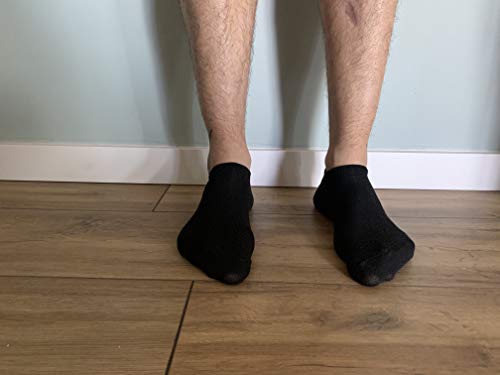 9 Pares Calcetines cortos Mujer hombre, calcetines tobillero (Negro,40-46)