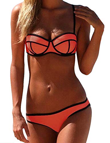 A. M. Sport Bikini: señora y Mujer | Modelos calcedonia y Oysho. (cazuelas Naranja) - S