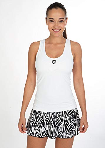 a40grados Sport & Style, Camiseta Cuento Blanca, Mujer, Tenis y Padel (Paddle) (40 M)