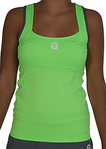 a40grados Sport & Style, Camiseta Trass (Color Verde Lima), Mujer, Tenis y Padel (Paddle) (36 XS)