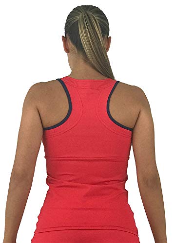 a40grados Sport & Style, Camiseta Trass Roja, Mujer, Tenis y Padel (Paddle) (38 S)