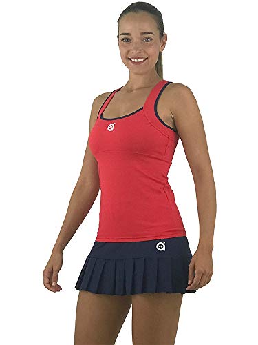 a40grados Sport & Style, Camiseta Trass Roja, Mujer, Tenis y Padel (Paddle) (38 S)