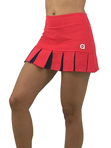 a40grados Sport & Style, Falda Feliz Roja, Mujer, Tenis y Padel (Paddle) (44 XL)