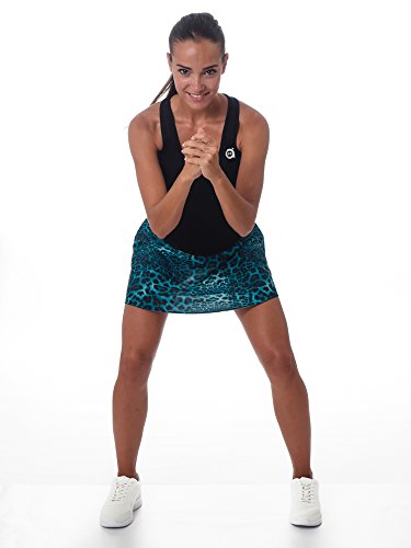 a40grados Sport & Style, Falda Full Azul Print, Mujer, Tenis y Padel (Paddle) (40 M)