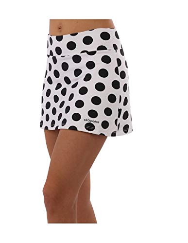 a40grados Sport & Style, Falda Fussion Lunar (Lunar Negro), Mujer, Tenis y Padel (Paddle) (40 M)