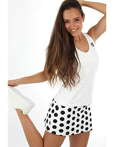 a40grados Sport & Style, Falda Fussion Lunar (Lunar Negro), Mujer, Tenis y Padel (Paddle) (40 M)