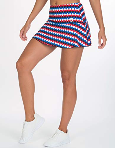 a40grados Sport & Style, Falda Geometric, Mujer, Tenis y Padel (Paddle) (36 XS)