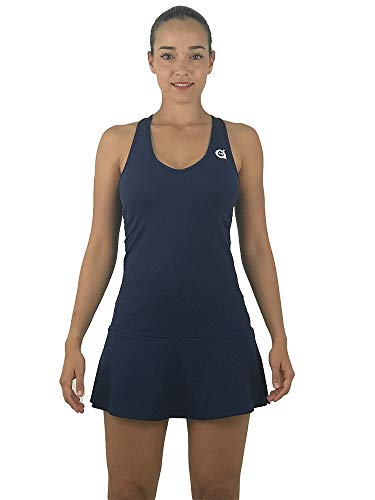 a40grados Sport & Style, Vestido Victory Azul, Mujer, Tenis y Padel (Paddle) (38 S)