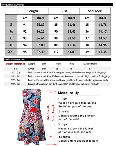 Abravo Mujer Vestido Estampado Floral sin Mangas Vestido Casual Corto Playa con un Bolsillo,Azul,XL