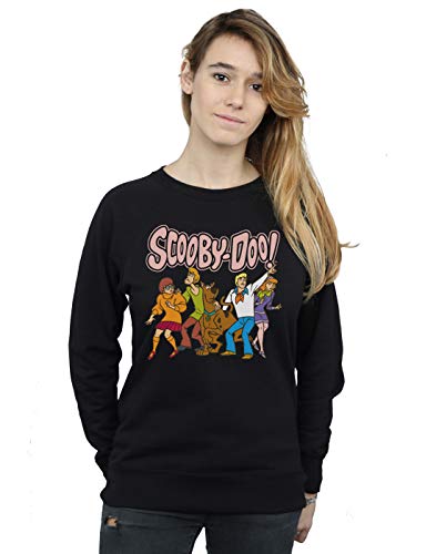 Absolute Cult Scooby Doo Mujer Classic Group Camisa De Entrenamiento Negro X-Large