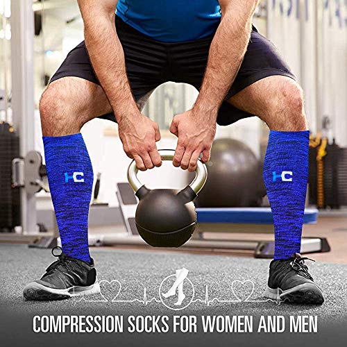 ACTINPUT Calcetines de Compresión Medias de Compresion Mujer y Hombre para Running,Atlético, Ciclismo,Médico, Enfermera,Volar, Viajar