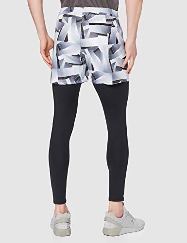 Activewear Shorts y Leggings deportivos Hombre, Negro (Black/white), 52 (Talla del fabricante: Large)