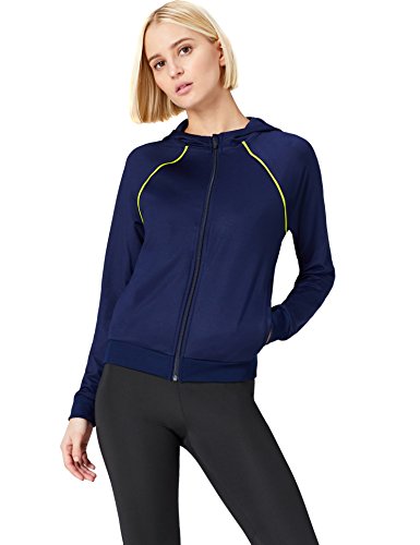 Activewear Sudadera Deportiva Mujer, Azul (Navy/citrine), 38 (Talla del Fabricante: Small)