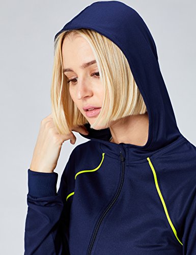 Activewear Sudadera Deportiva Mujer, Azul (Navy/citrine), 38 (Talla del Fabricante: Small)