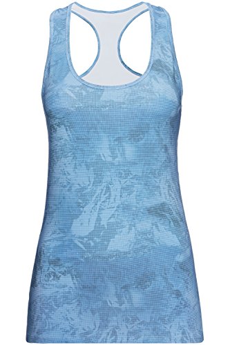 Activewear Top Deportivo Mujer , Azul (Graduated Pixel Print Aop), 38 (Talla del Fabricante: Small)
