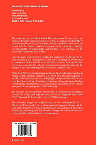 Adaptive Multi-Standard RF Front-Ends (Analog Circuits and Signal Processing)