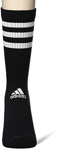 adidas 3S CSH CRW3P Socks, Unisex adulto, Black/Black/Black, L
