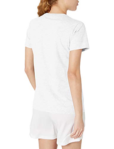 adidas Camiseta deportiva para mujer. - GUR53, playera deportiva con insignia., S, Blanco