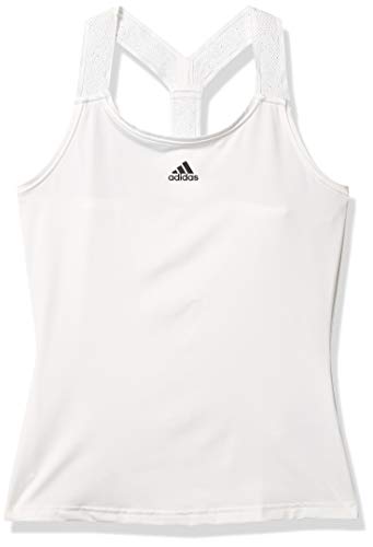 adidas Camiseta Gameset Y-Tank para Mujer, Mujer, Camisa, GLL25, Blanco, XS