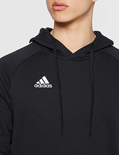 adidas CORE18 Hoody Sudadera con Capucha, Hombre, Negro (Negro/Blanco), XL