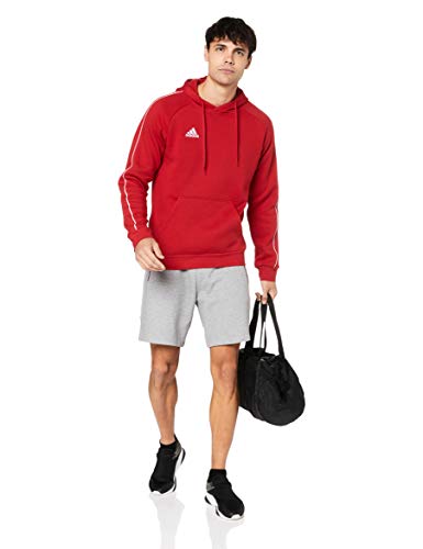 Adidas CORE18 Hoody Sudadera con Capucha, Hombre, Rojo (Rojo/Blanco), S