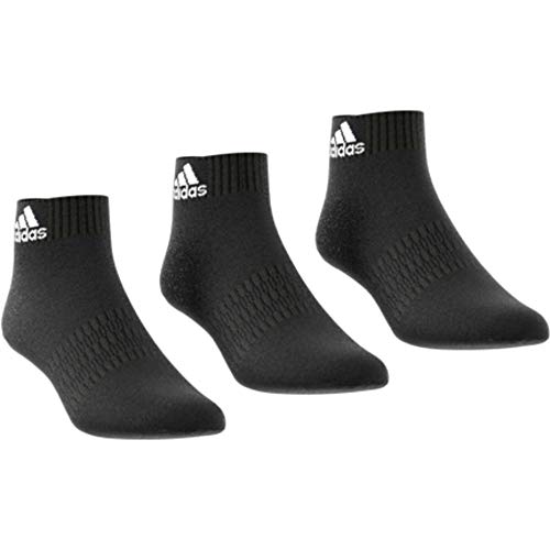 adidas Cush ANK 3PP Socks, black/Black/Black, M Unisex Adulto