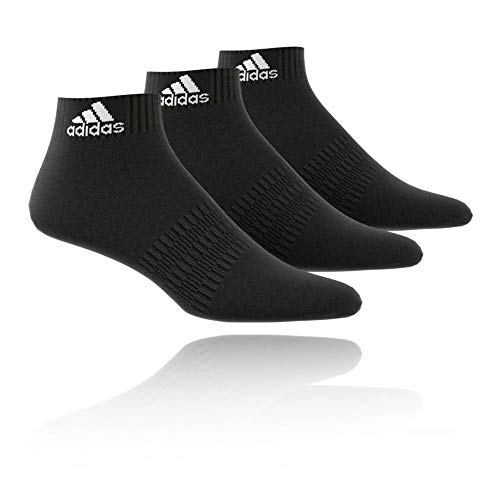 adidas Cush ANK 3PP Socks, black/Black/Black, M Unisex Adulto