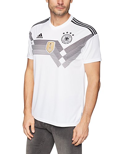 adidas DFB Home 2018 Camiseta de Equipación, Hombre, Blanco/Negro, 2XL