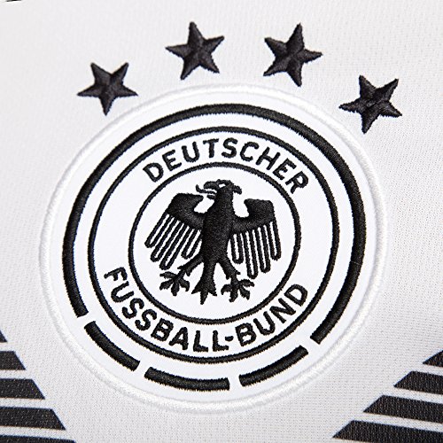 adidas DFB Home 2018 Camiseta de Equipación, Hombre, Blanco/Negro, 2XL