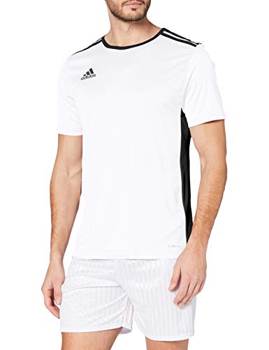 adidas Entrada 18 JSY T-Shirt, Hombre, White/Black, S