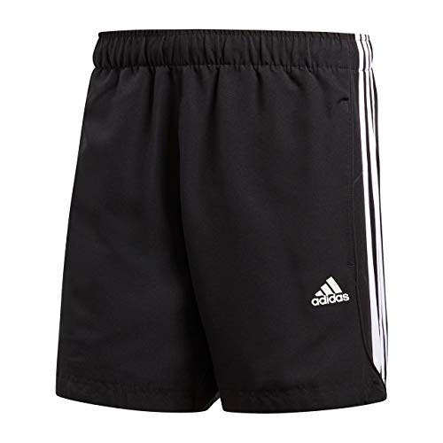adidas ESS 3S Chelsea - Pantalón corto para hombre, color negro / blanco, talla XL