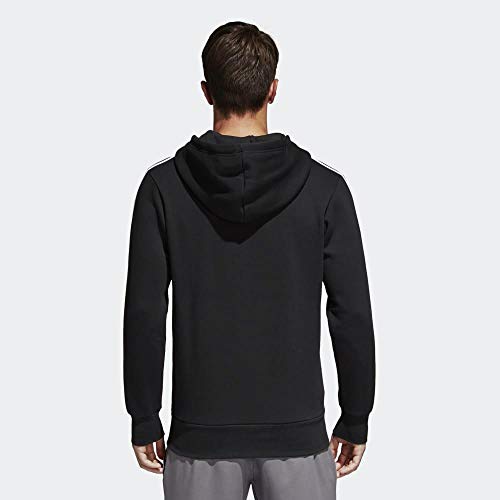 adidas ESS 3S FZ B Sudadera, Negro (Negro/Blanco), M para Hombre