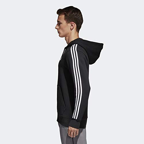adidas ESS 3S FZ B Sudadera, Negro (Negro/Blanco), M para Hombre