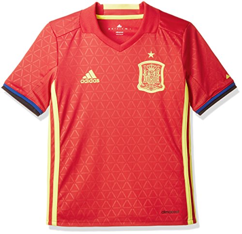 adidas FEF H JSY Y Camiseta Selección Española de Futbol 1ª Equipación 2016/2017, niño, Rojo/Amarillo/Azul (Escarl/Amabri), 152