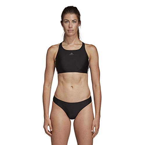 adidas Fit 2pc 3s Traje de Baño, Mujer, Negro (Black), 36