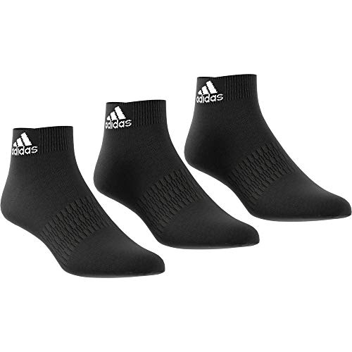 adidas LIGHT ANK 3PP Socks, Unisex adulto, Black/Black/Black, L